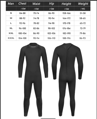 3mm One Piece Wetsuit